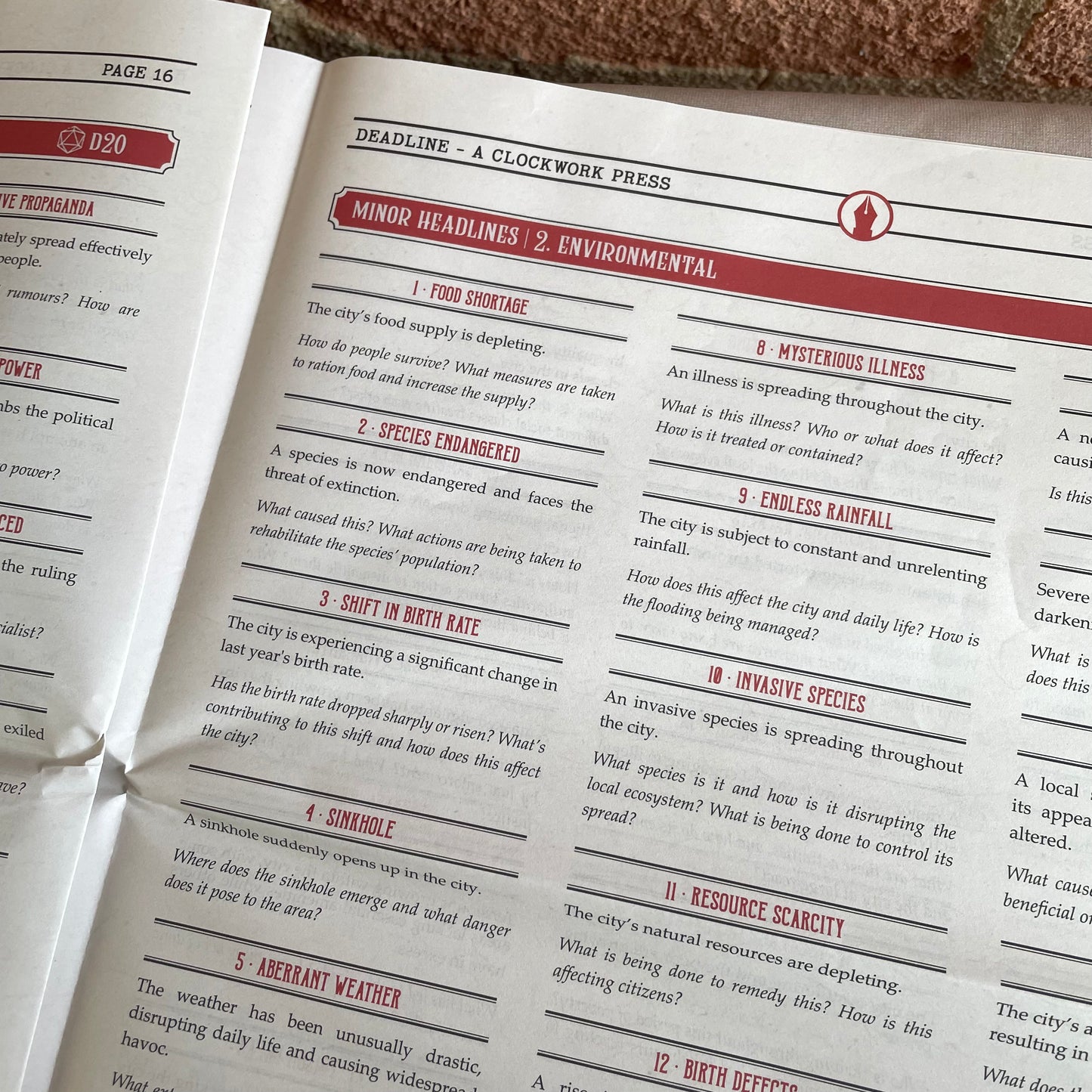 Deadline: a news-chronicling & map-making game