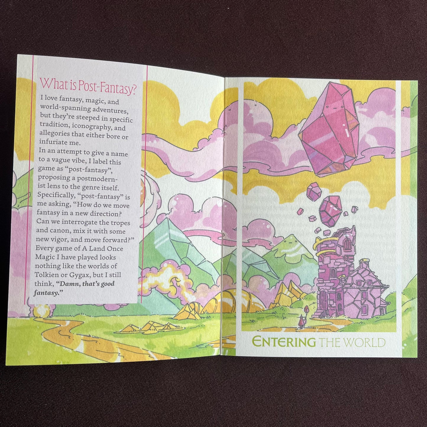 A Land Once Magic- a conversational post-fantasy worldbuilding TTRPG