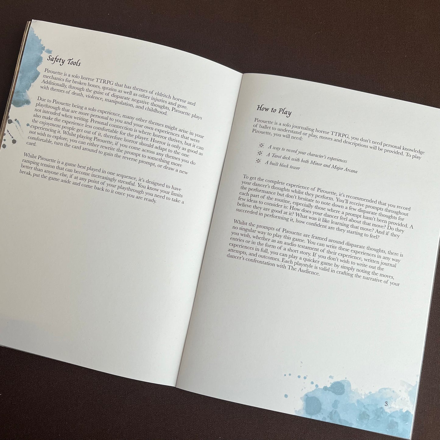 Pirouette - A Ballet Horror TTRPG